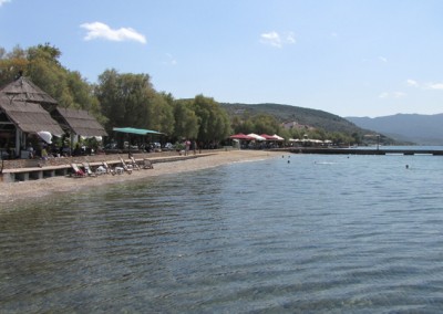 The beach at the village of Milina